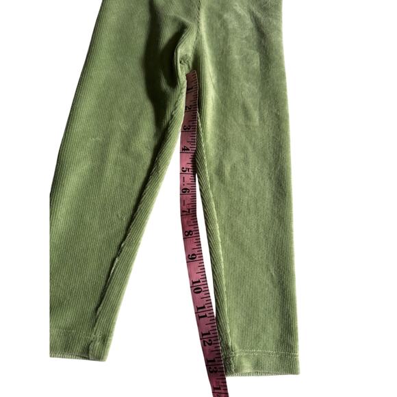 Epic Threads NWT 3T pull on mineral green ribbed velour leggings w/sparkle waist - Picture 10 of 13